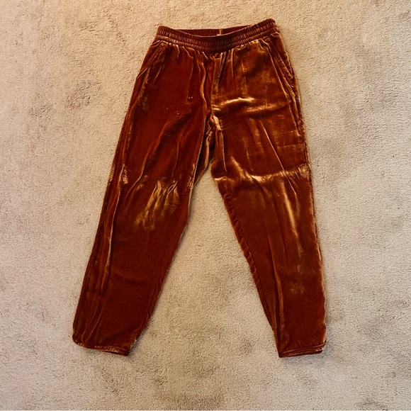 Madewell Gold Velvet Track Pants, size M - Picture 5 of 15